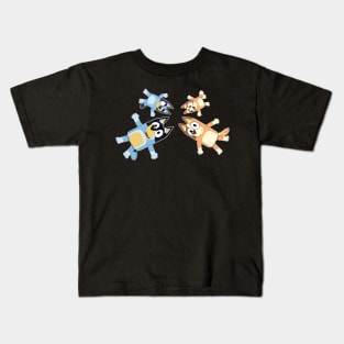 bluey with family Kids T-Shirt